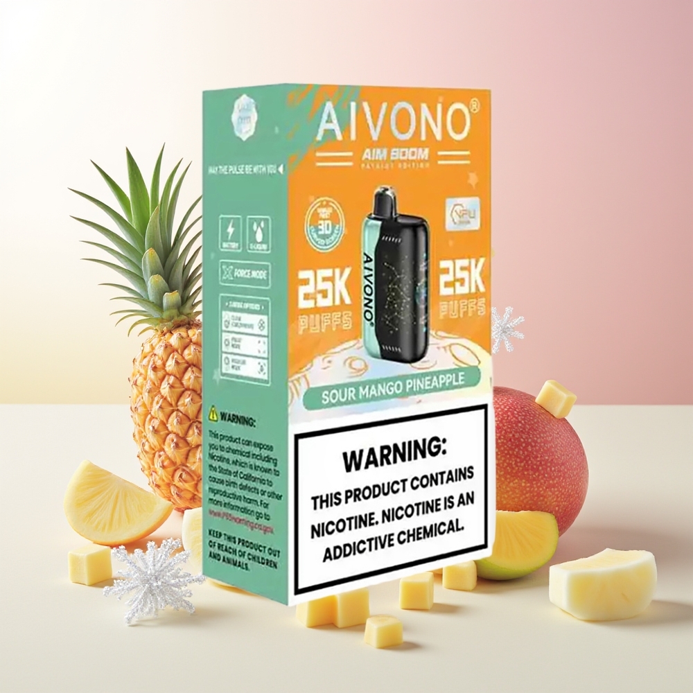 Кисели Манго Ананас Aivono Aim Boom 25000 Пуфова Type-C