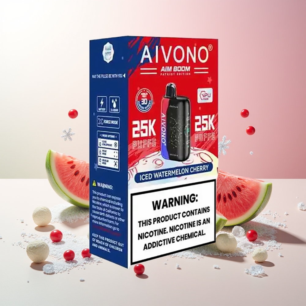 Ledena lubenica i trešnja Aivono Aim Boom 25000 Puffs Vape