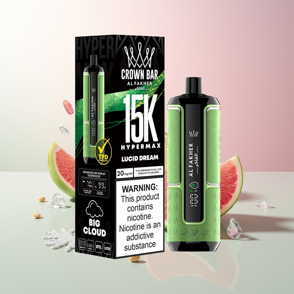 Lucid San (Луцид Сан) Al Fakher Crown Bar 15K Hypermax Једнократна вејп Kit