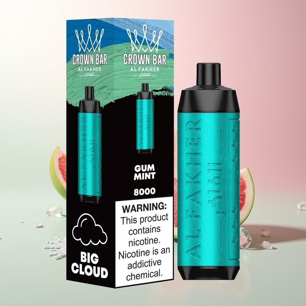 Gum Aroma Al Fakher Crown 8000 Pufova Kristal Jednokratna Vape