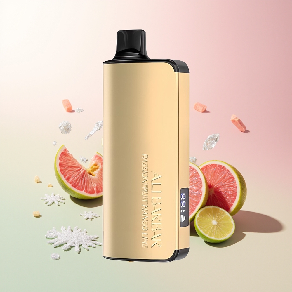 Passionfruit Mango Limeta Alibarbar Ingot 9000 Puffs LED Display