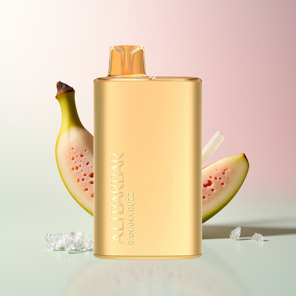 Banana Buzz Alibarbar Rich 8000 Puffs 20ml