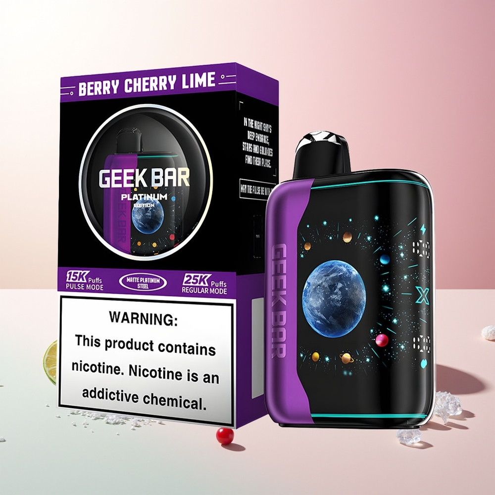 Jagoda Trešnja Limeta GEEK BAR Platinum Edition 25000 Pufova Dual Mesh