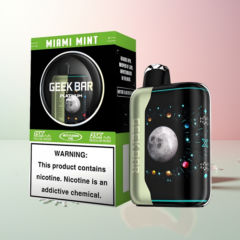 Miami nana GEEK BAR Platinum Edition 25000 usta Dual Mesh Coil