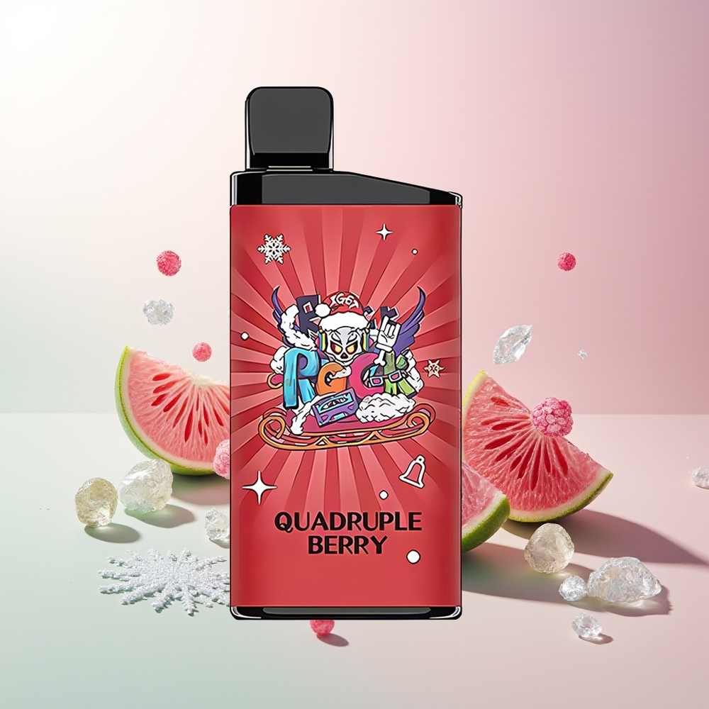 Četvorostruka jagoda IGET Bar 3500 Puffs Једнократна вејп 1400 mAh