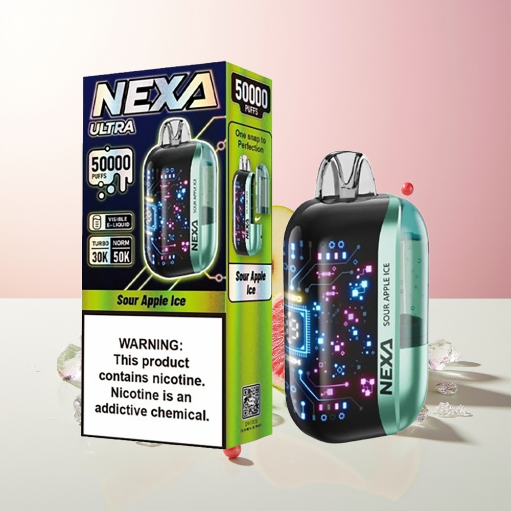 Kisela Jabuka Led NEXA Ultra 50000 Puffs Dual Mesh Coil