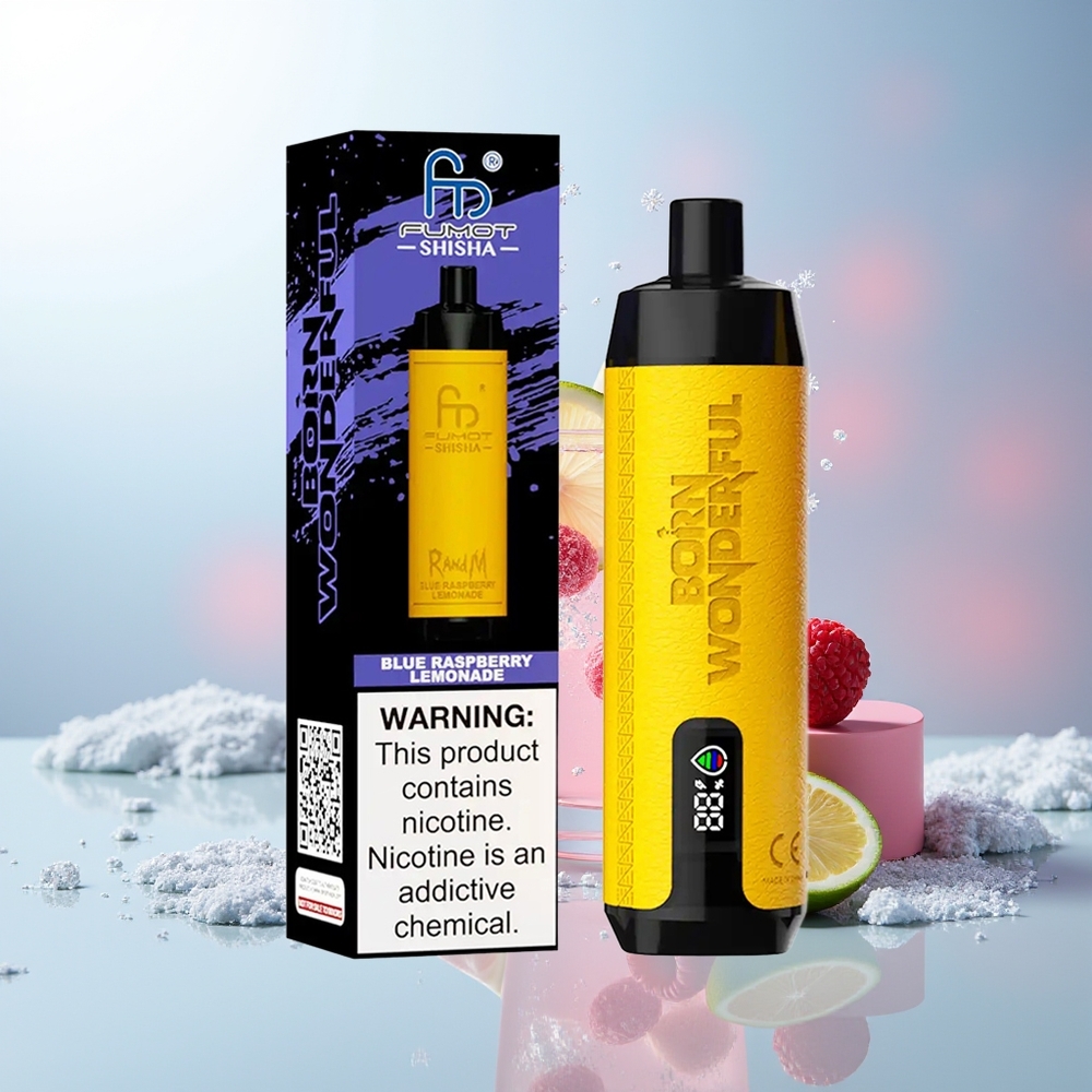 Plava Malina Limunada RandM Fumot Shisha 10000 Puffs Tip-C Port