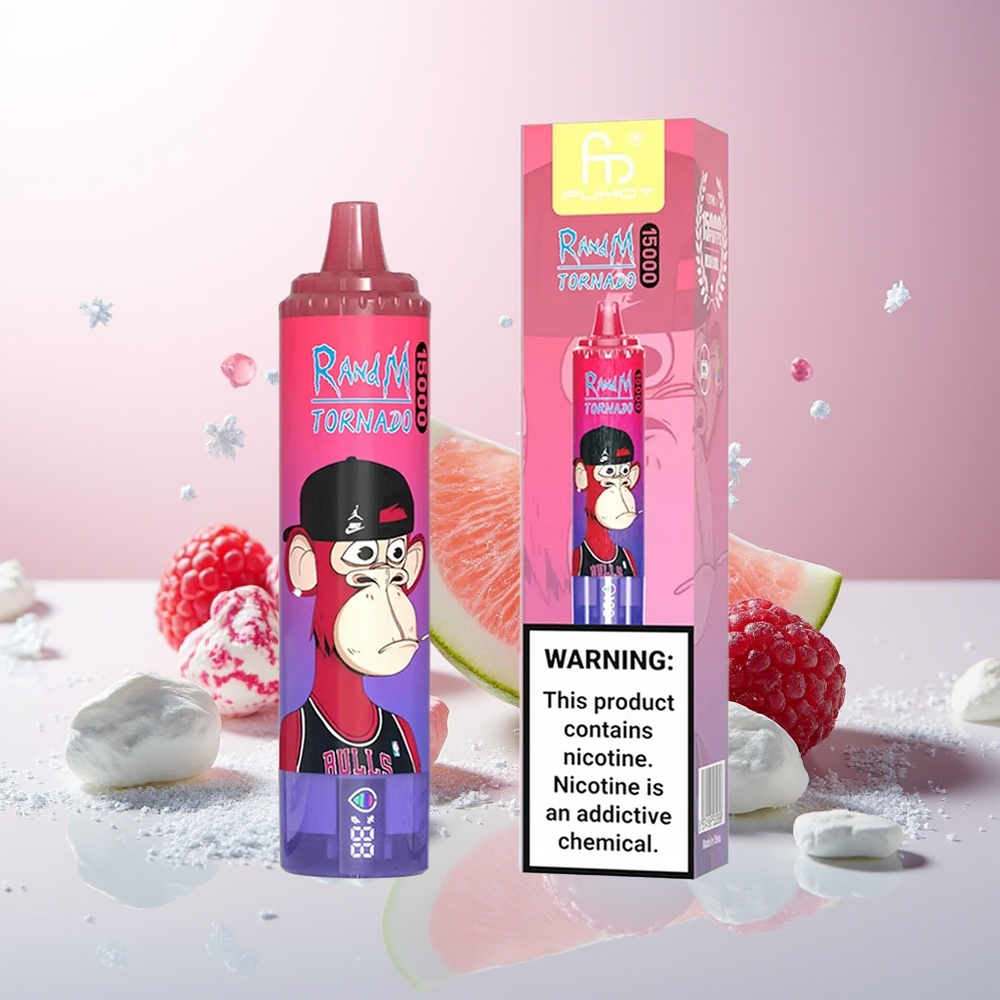 Plavo Malina RandM Fumot Tornado 15000 Puffs LCD