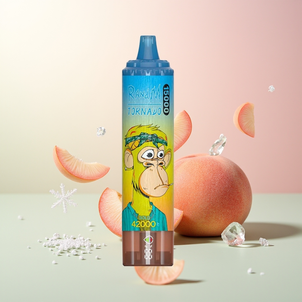 breskva mango RandM Fumot Tornado 15000 Puffs