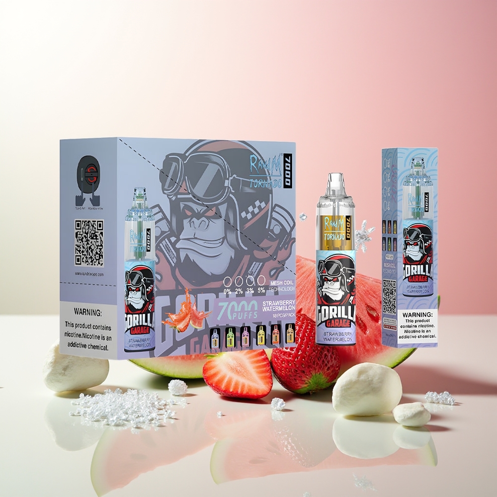 Јагода Лубеница RandM Fumot Tornado 7000 Puffs Mesh Coil