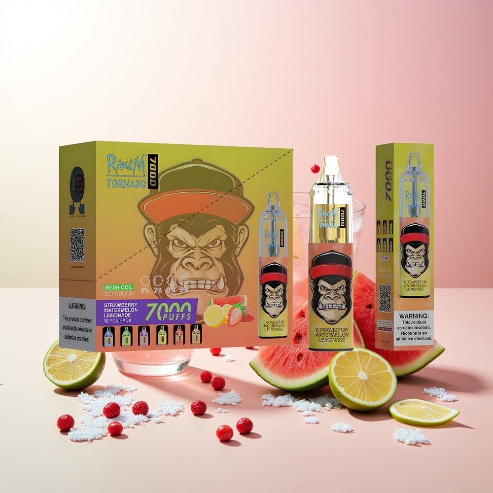 Јагода Лубеница Лимунада RandM Fumot Tornado 7000 Puffs Mesh Coil