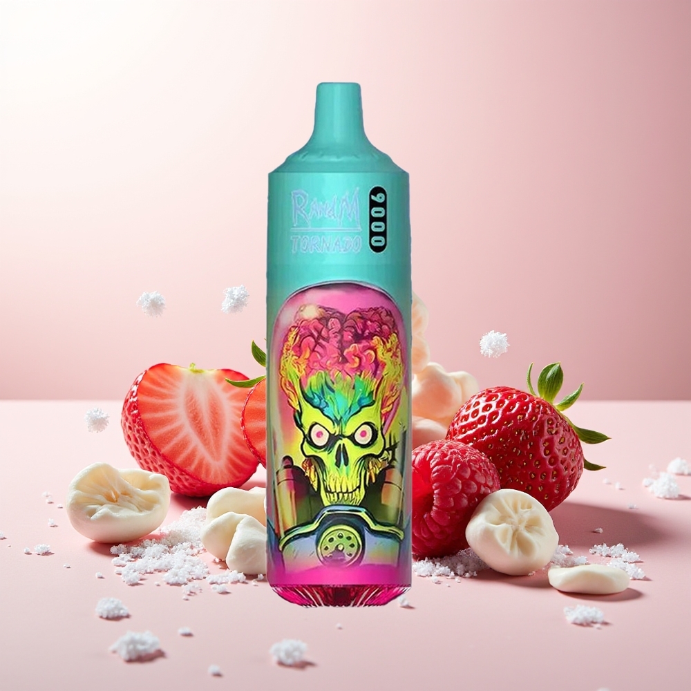 Јагода Малина RandM Fumot Tornado 9000 Puffs RGB Display