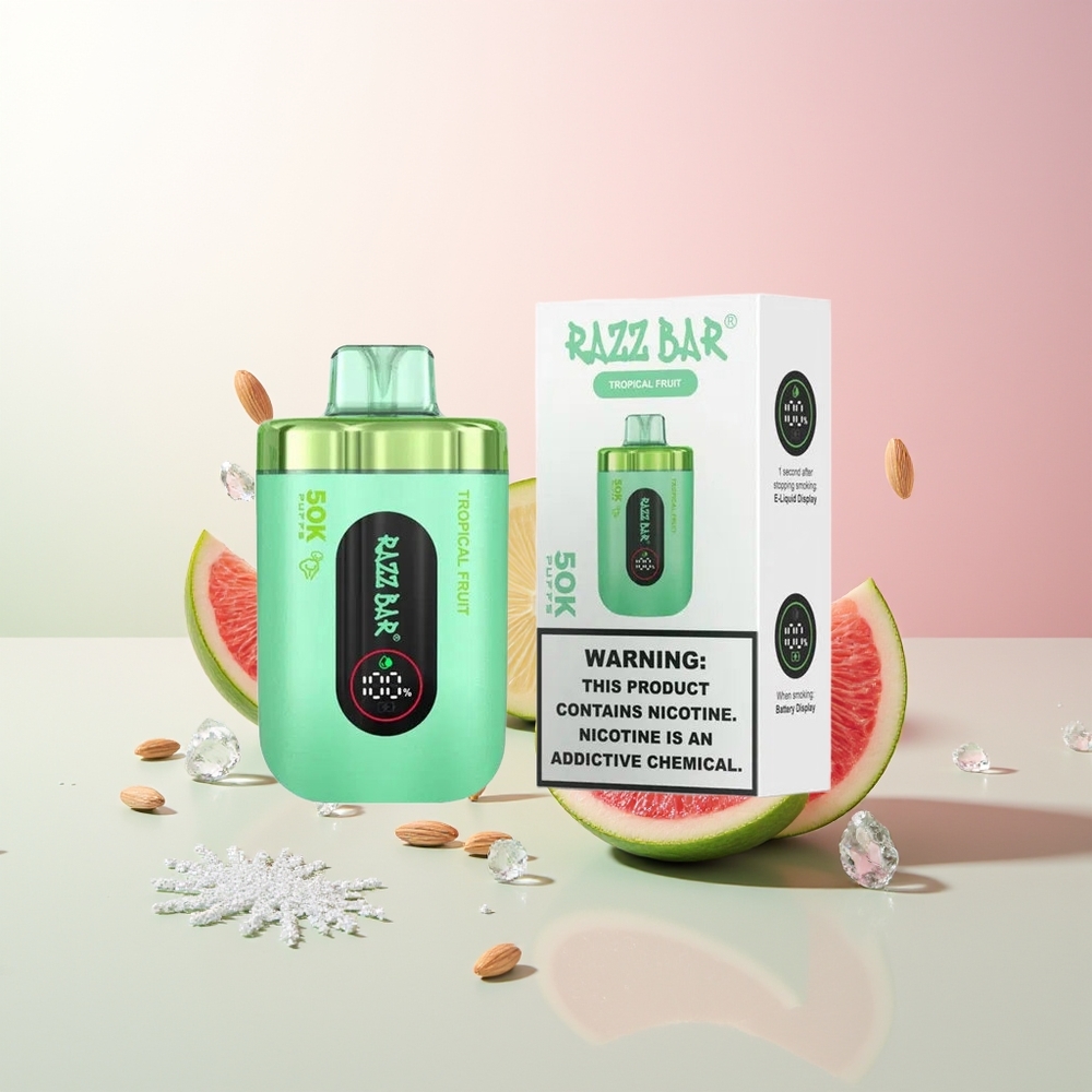 Тропско воће Razz Bar 50K Puffs 2% Nicotine
