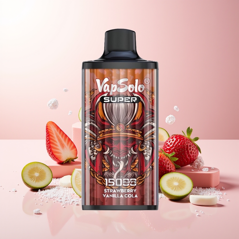 Јагода Ванила Кола Vapsolo Super 15000 Пуфова 40мл