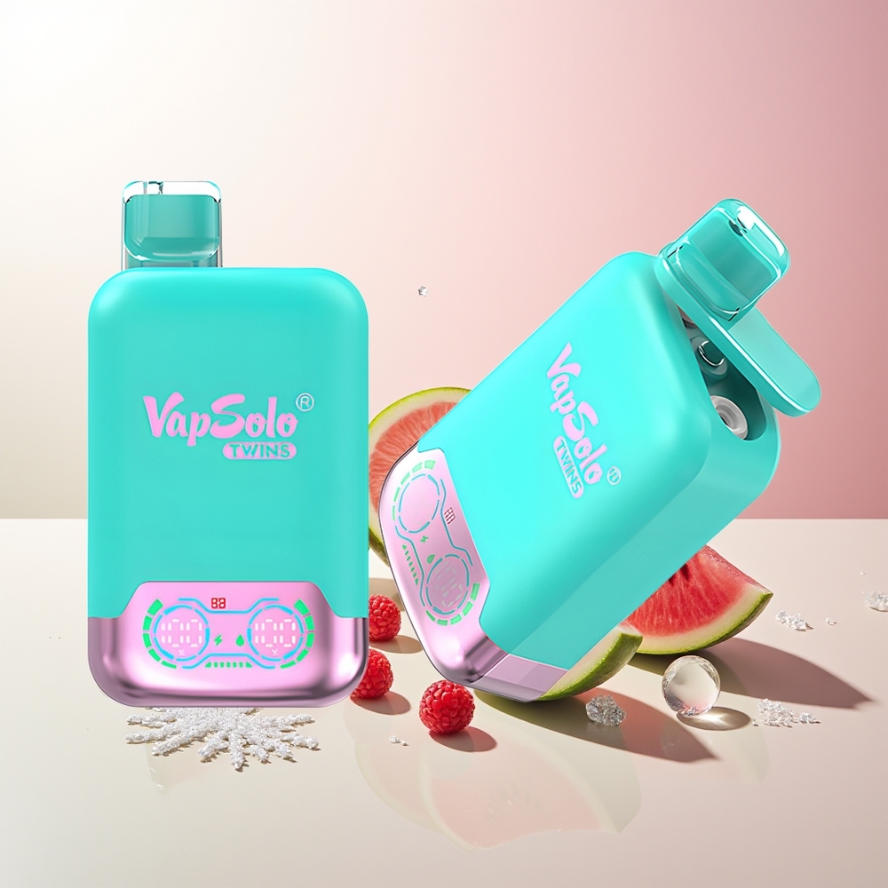 Трострука лубеница и малина Vapsolo Twins 20000 Puffs Једнократна вејп 40 ml