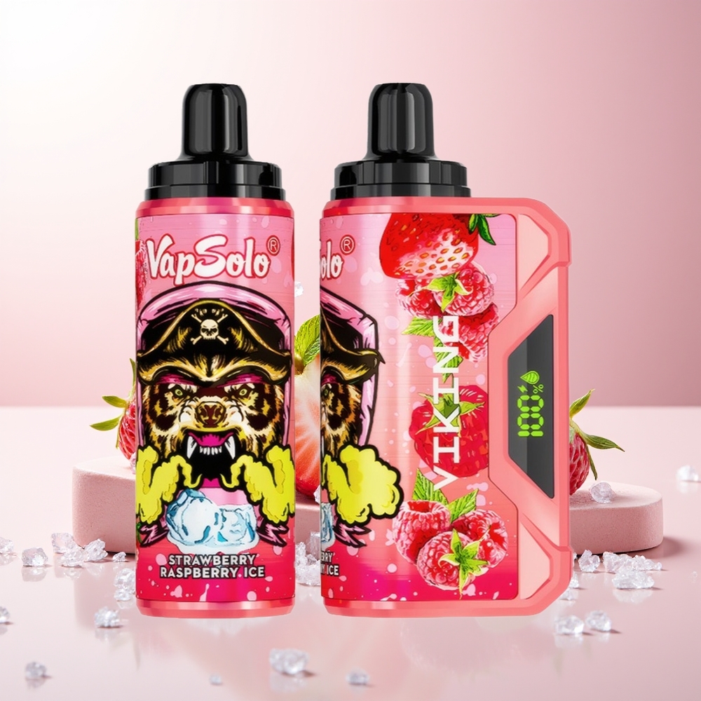 Јагода малина лед VapSolo VIKING 12000 Puffs Type-C