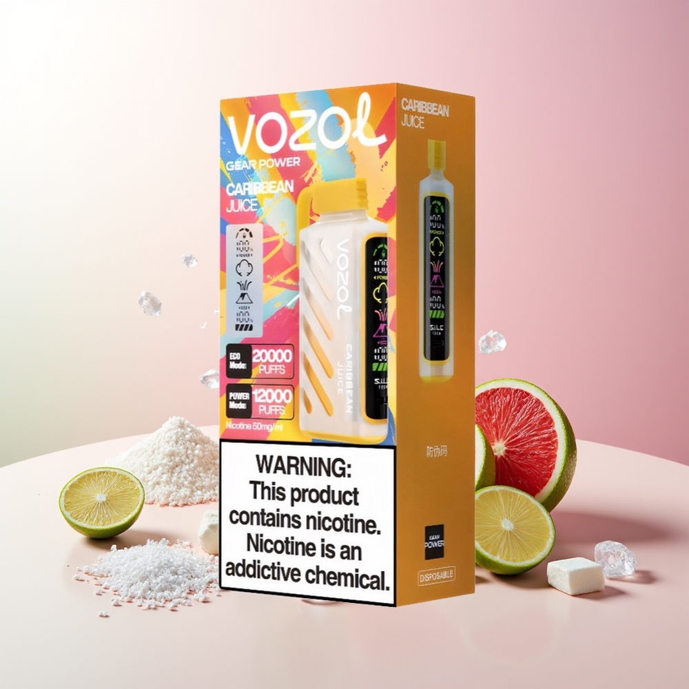 Karipsko voće VOZOL Gear Power 20000 Puffs Једнократна вејп Dual Mesh Coil