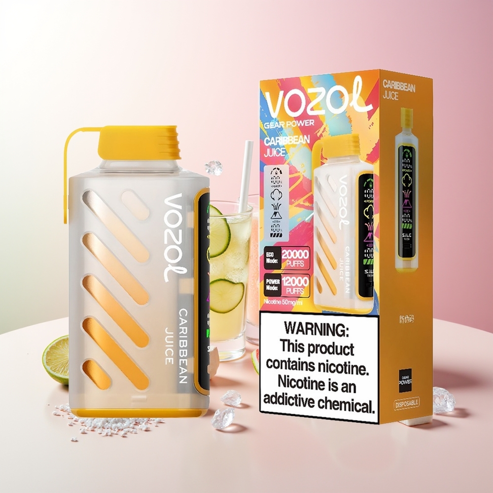 Karipsko voće VOZOL Gear Power 20000 Puffs Једнократна вејп Dual Mesh Coil