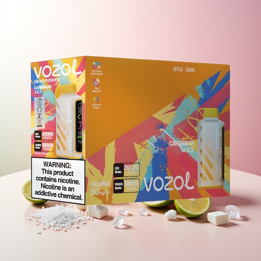 Karipsko voće VOZOL Gear Power 20000 Puffs Једнократна вејп Dual Mesh Coil