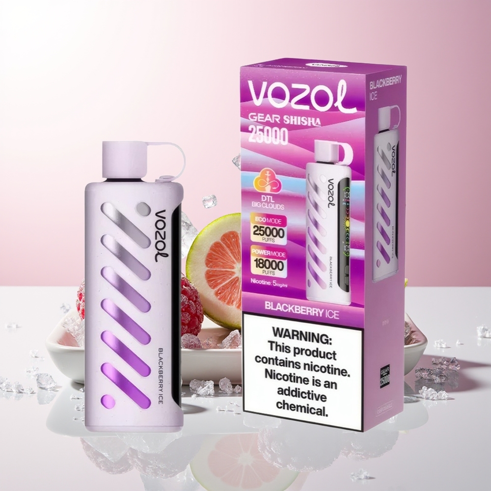 Borovnica Led VOZOL Gear Shisha 25000 Pufova Dual Mesh