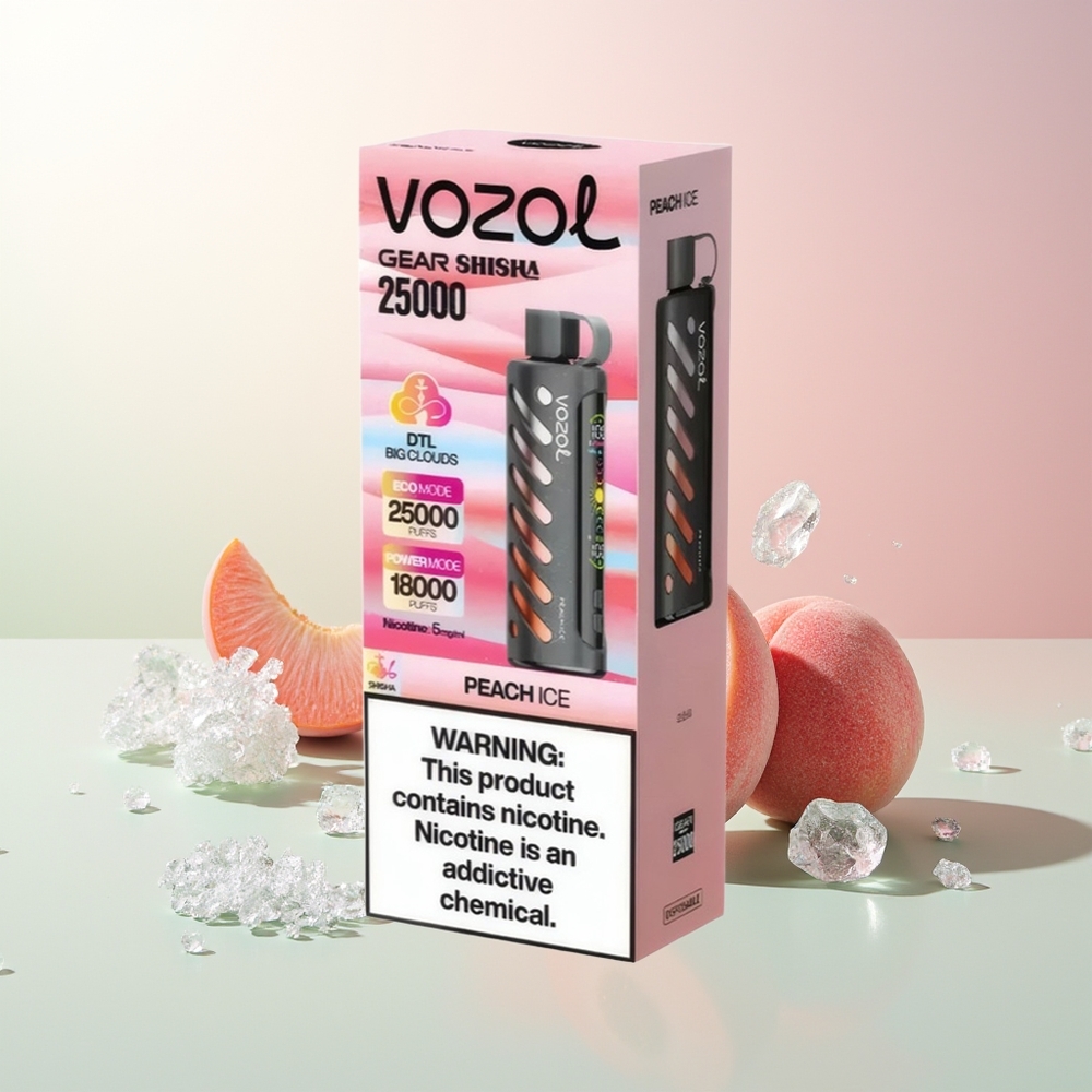 Breskva Led VOZOL Gear Shisha 25000 Pufova Dual Mesh Dual Modes