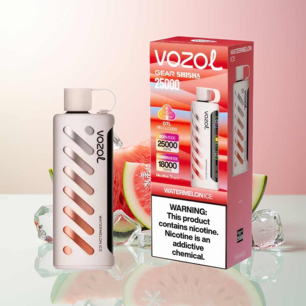 Лубеница лед VOZOL Gear Shisha 25000 Puffs Dual Mesh Dual Modes