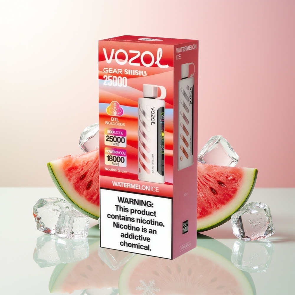 Лубеница лед VOZOL Gear Shisha 25000 Puffs Dual Mesh Dual Modes