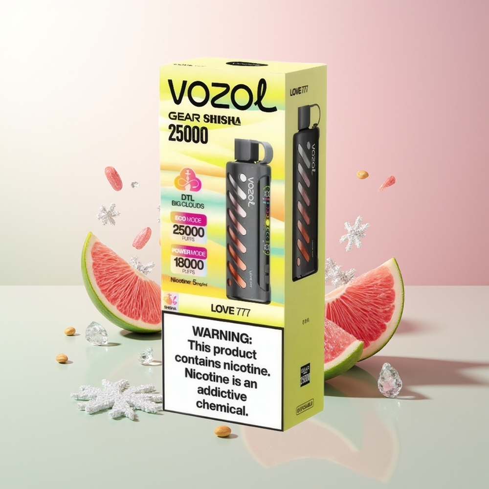 Јагода-Ментол VOZOL Gear Shisha 25000 Пушева S.i.L.C Tech